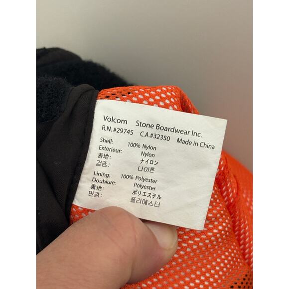 Volcom Nimbus 10,000MM Snow Ski Pants Black Trousers Elastic Waist Men's XS - Picture 7 of 7